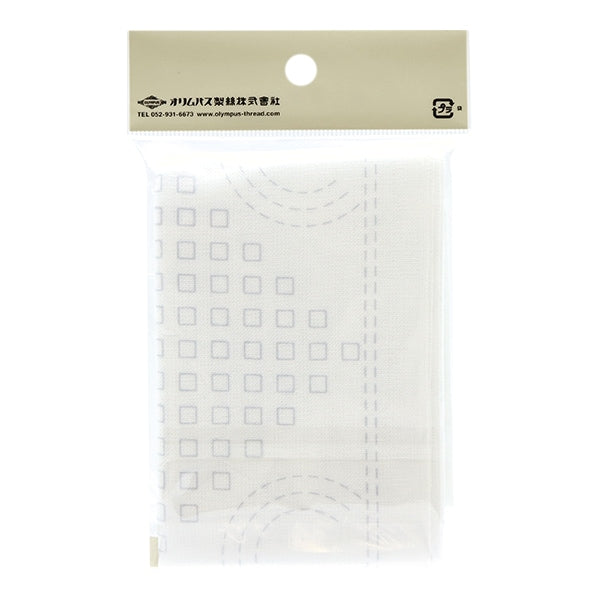 刺しゅう布 『刺し子 花ふきん布パック La bouquetiere ドロップ H-1105』 Olympus オリムパス