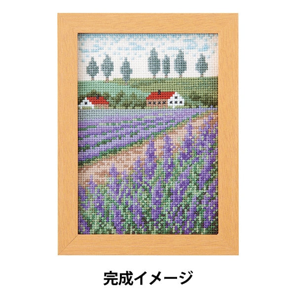 Embroidery kit "Cross stitch kit July lavender field 7547" Olympus