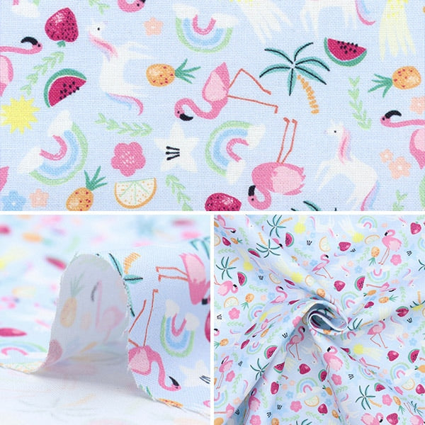 【数量5から】 生地 『USAコットン サマータイム D2125-MAUI』