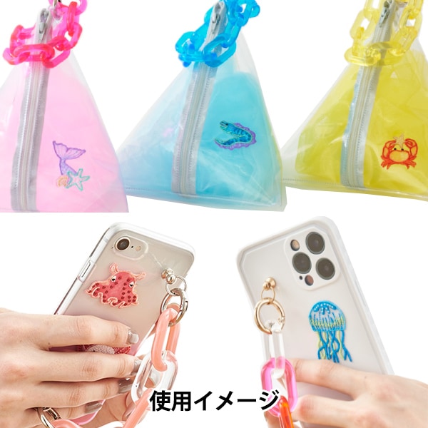 Toppa "Brezza marina Vedere attraversoToppa Club Pattern LGW-3C" KOKKA