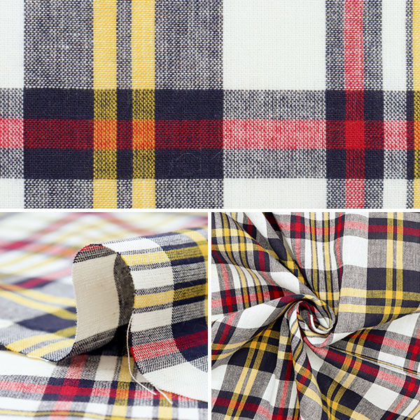 【数量5から】 生地 『マドラスチェック 59991-16』