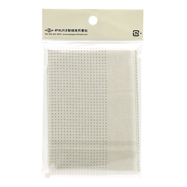 Embroidery Fabric "Hanachikin cloth pack 3mm interval dot gray pale gray H-13106" Olympus