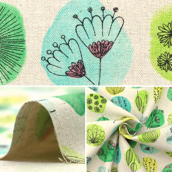 【数量5から】 生地 『綿麻キャンバス 北欧気分 SK-6700-1A』 泉陽商事