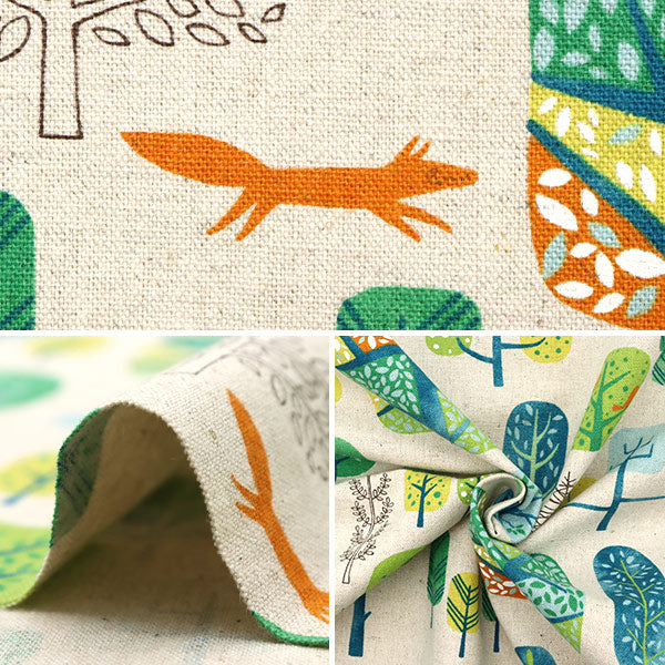 【数量5から】 生地 『綿麻キャンバス 北欧気分 SK-6700-3A』 泉陽商事