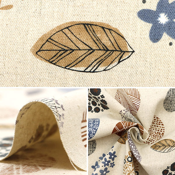 【数量5から】 生地 『綿麻キャンバス 北欧気分 SK-6700-4B』 泉陽商事