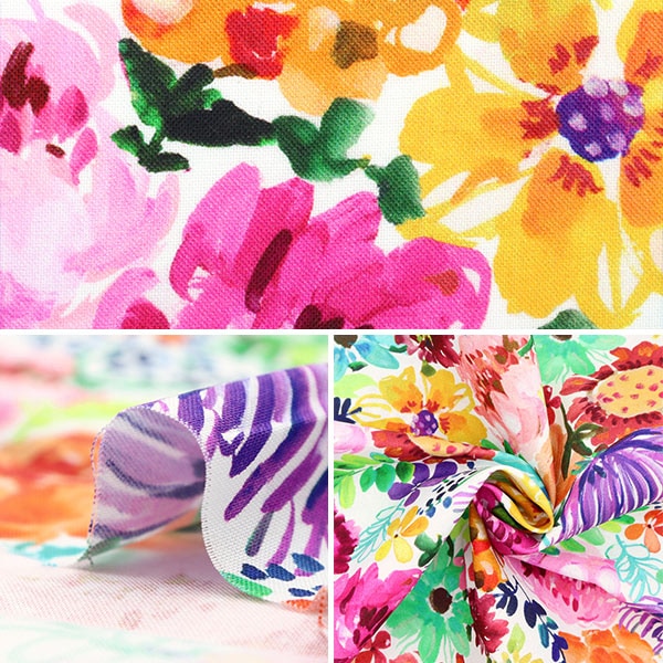 【数量5から】 生地 『USAコットン dearSTELLA SPRING THEORY DAW1090-MULTI』