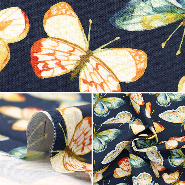 【数量5から】 生地 『USAコットン dearSTELLA BUTTERFLIES DCJ1881-MULTI』