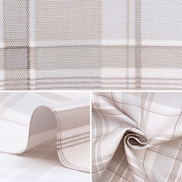 【数量5から】 生地 『オックス ビスケットプレート チェック ライトグレー SHUKOCHE-A』