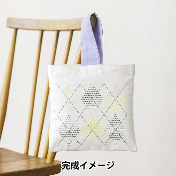 Kit de bordado "SashikoKit Ayufish Mini Back Patrón de argil 562205" Lecien Lecien Cosmo Cosmo