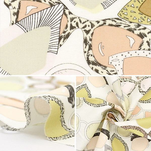 【数量5から】 生地 『USAコットン ALEXANDER HENRY Sunglasse サマーホワイト 8936-B』