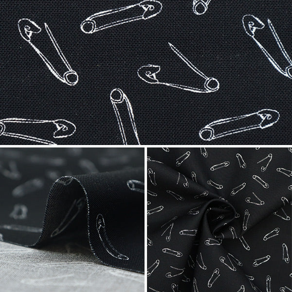 【数量5から】 生地 『USAコットン ジャスト・ピン・イット DC10156-BLAC-D』