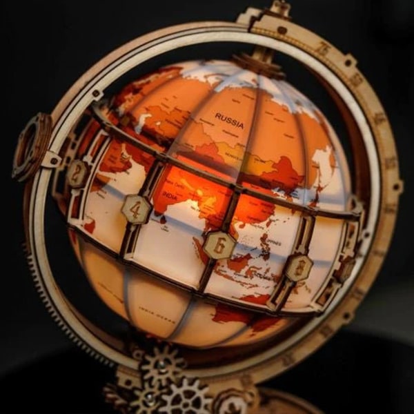 工作套件“大型木质拼图Earth Lamp ST003”