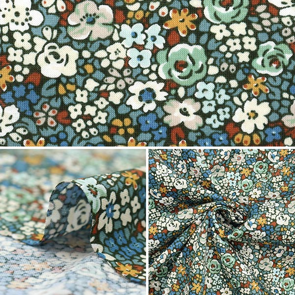 【数量5から】 生地 『LIBERTY リバティプリント 60/2天竺 エマルイーズ 3632010T-WK』 Liberty Japan リバティジャパン