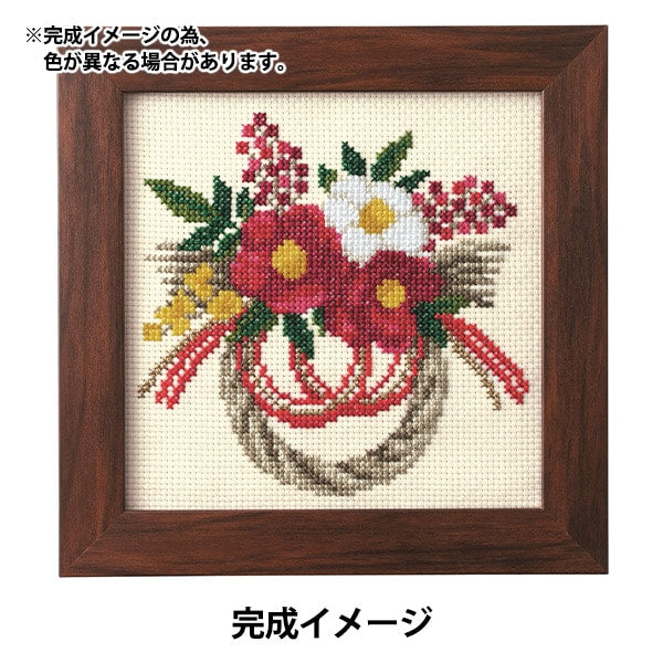 طقم تطريز "تنسيق الزهور التي تلون موسم يناير كاميليا زينة رأس السنة 522201" LECIEN Lecien كوزمو كوزمو