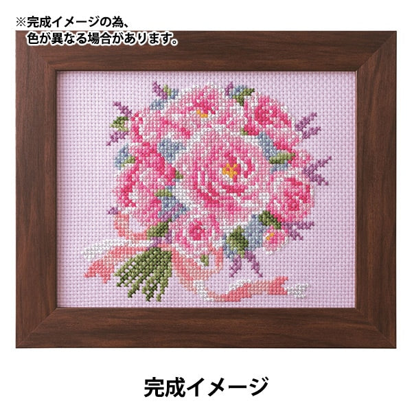 Kit de bordado "Arreglo floral estacional Bouquet 522206" Lecien Lecien Cosmo Cosmo