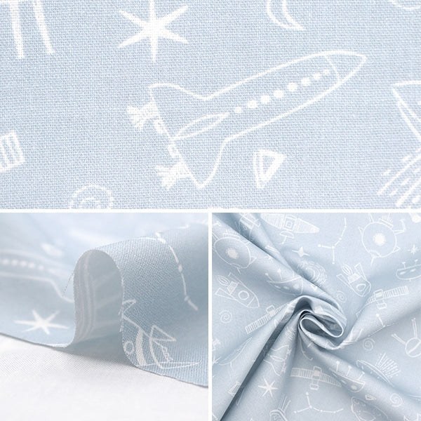 【数量5から】 生地 『USAコットン インターギャラクティック D2269-CANAL』