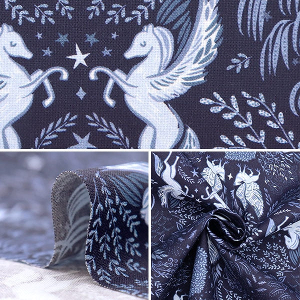 【数量5から】 生地 『USAコットン ペガサストワル D2259-MIDNIGH』