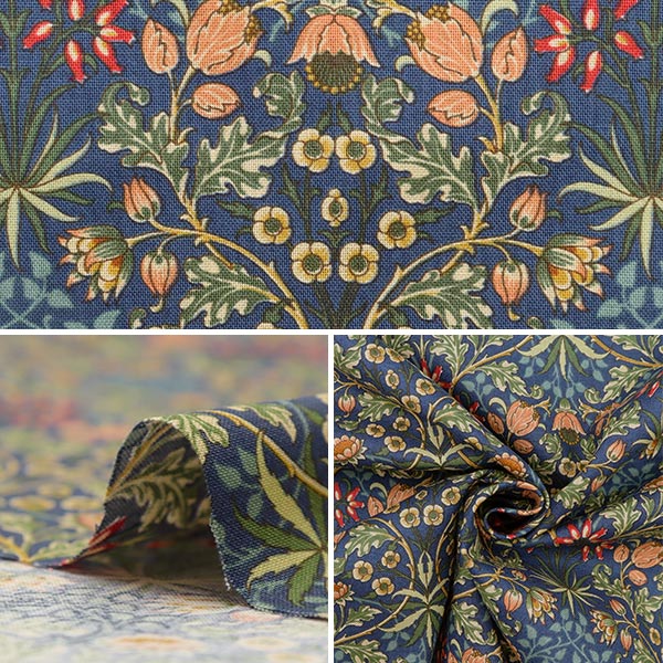 【数量5から】 生地 『BEST OF MORRIS ベストオブモリス シーチング ヒヤシンス 33496-18』