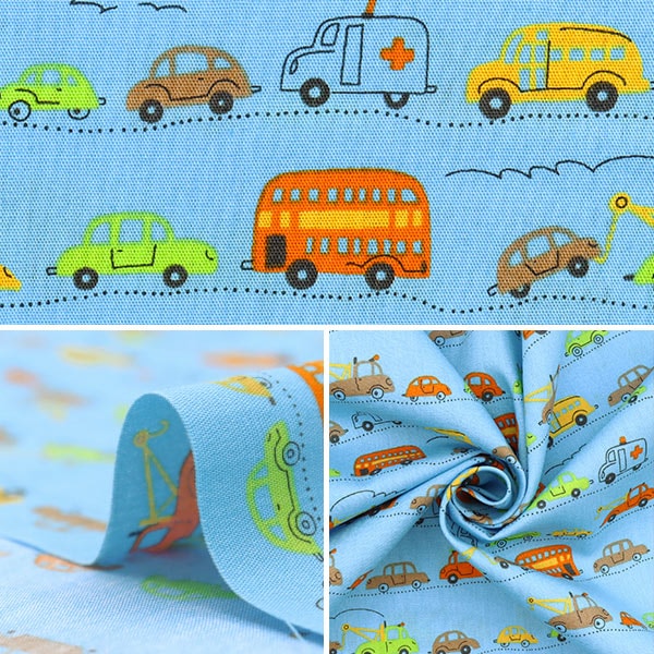 【数量5から】 生地 『ホーミーコレクション はたらく車 DH11115L-D』