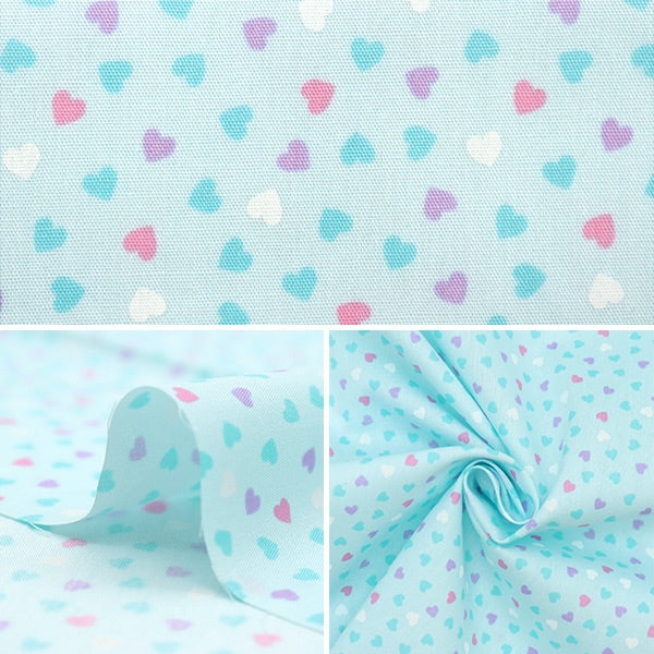 【数量5から】 生地 『ポプリン ホーミーコレクション パステルハート DH13097S-D』
