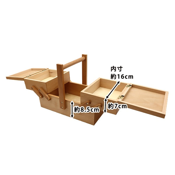 Boîte à coudre "Boîte à coudre en bois naturel WS-03"
