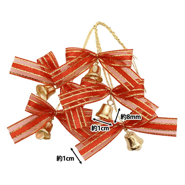 Рождественский орнамент "гонка с колоколомЛента S Red 5 штук XM-434" Основной