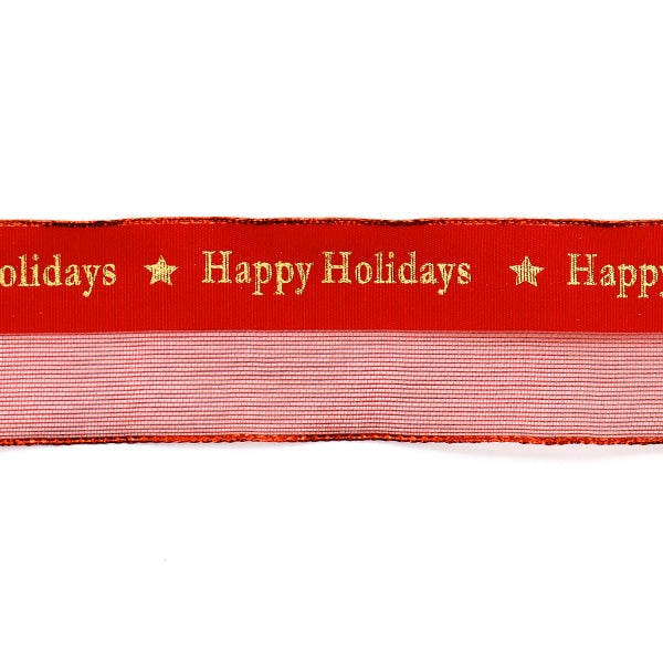 Farbband "Glücklich über 38 mm Breite x ca. 2,5 m Roll Red R224" OMAE