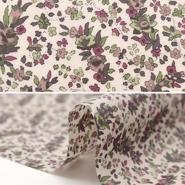 Ткань "Liberty Liberty Print LaminateОтрезанная ткань Приблизительно 30 см x 50 см Crystabel Olive CR3335035J22A"