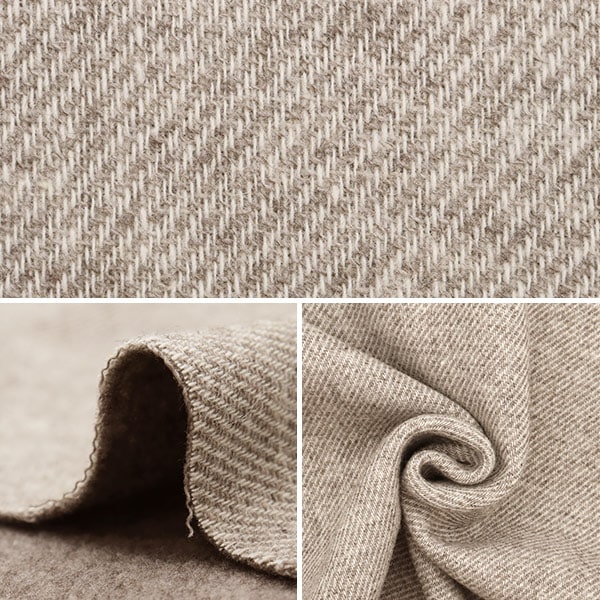 【数量5から】 生地 『ダブルフェイス ソフト起毛 グレー 23-15111-MK』