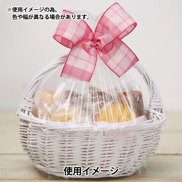 【数量5から】 リボン 『SUノベルチェック 幅約38mm 4番色 46007』 TOKYO RIBBON 東京リボン