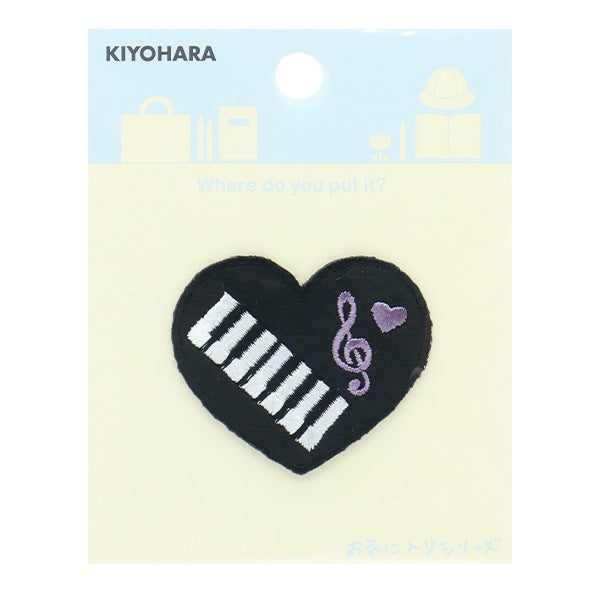 Patch "Série préférée Patch Piano Heart Mow869" KIYOHARA