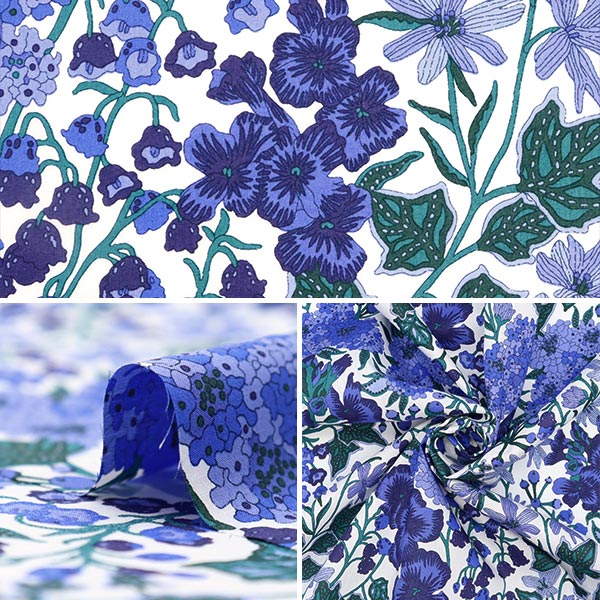 【数量5から】 生地 『リバティ・ファブリックス タナローンプリント エドナ 3634279-DE』 リバティジャパン