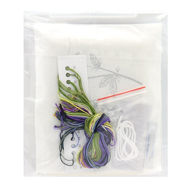 Kit de bordado "Kazuko Aoki Garden Sketchbook Viola Lease 542211" Lecien Lecien Cosmo Cosmo