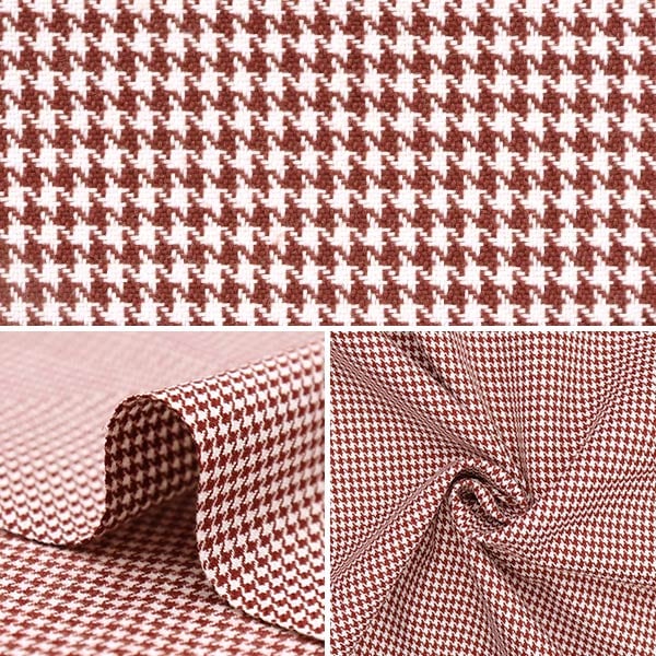 【数量5から】 生地 『しなやかTRチェック チドリレッド TRC8000-23』