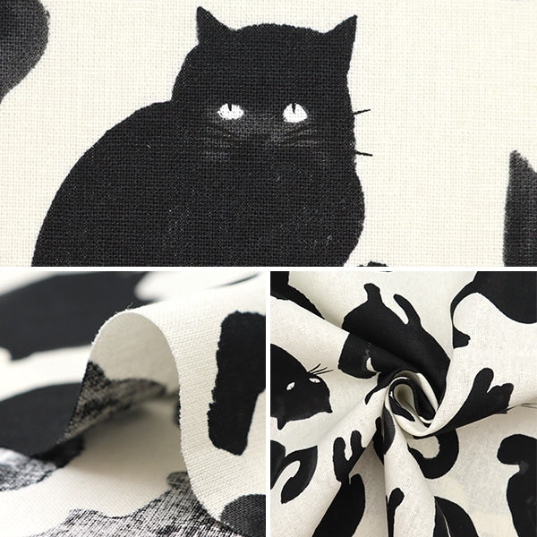 【数量5から】 生地 『綿麻キャンバス コティ ムスタキッサ ホワイト FF10514-A』