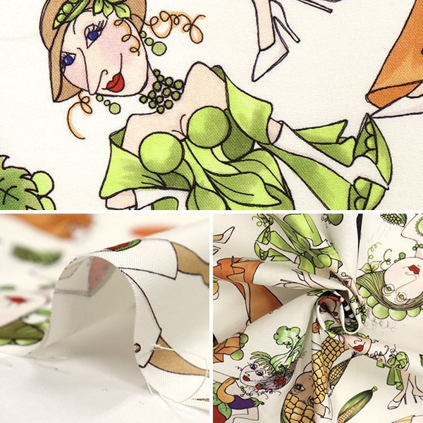 【数量5から】 生地 『USAコットン ロラライデザイン トスドフォーリーズ柄 692-542』