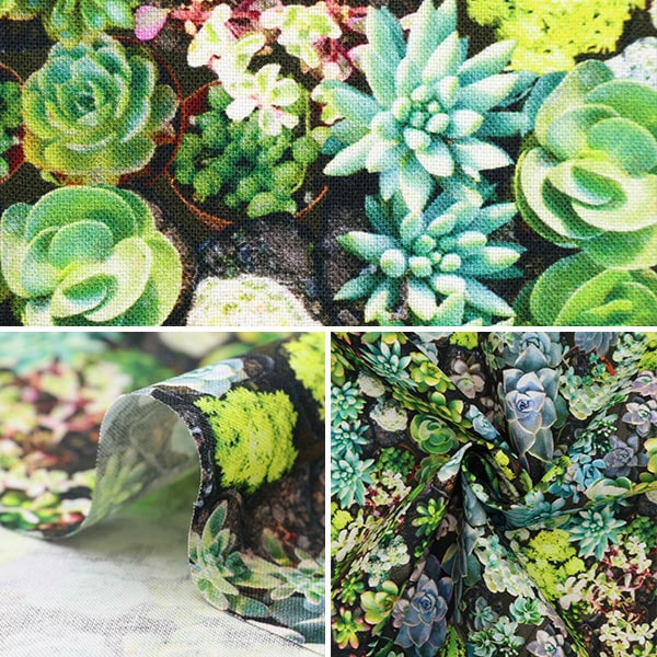 【数量5から】 生地 『インクジェットプリント ガーデン AP8010-2』