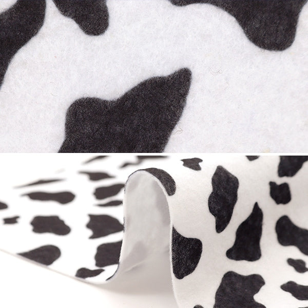 【数量5から】 生地 『プリントフェルト 動物柄 牛柄 FP161A-COW』