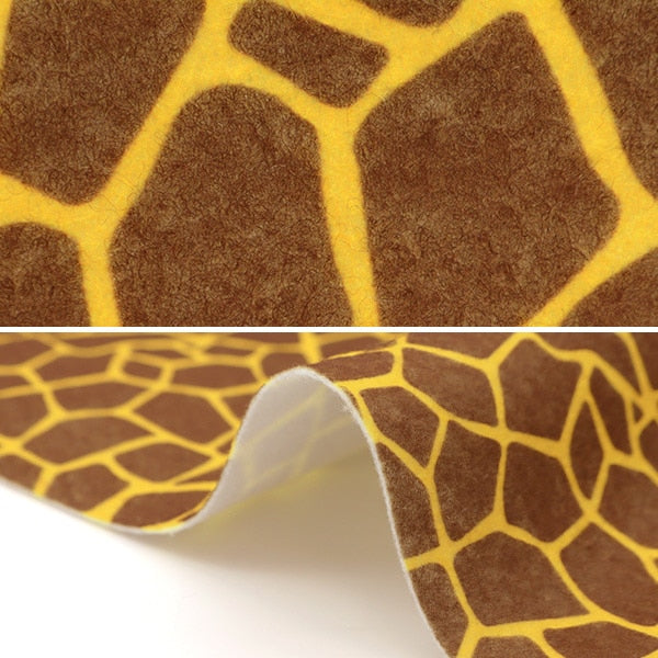 【数量5から】 生地 『プリントフェルト 動物柄 キリン柄 FP161A-KIR』