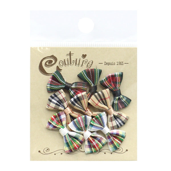 قطع الحرف اليدوية "ميني"الشريطقطع غيار ترتان تحقق أحمر/بيج/أبيض TRP-22 بوصة تيراي