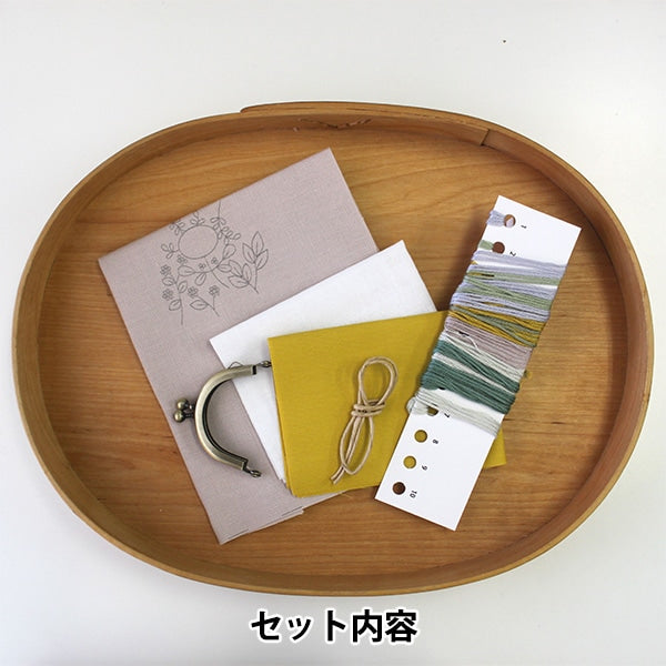 Набор для вышивки "Смиренна цветочный мини -мини -Гамагути Зеленый PHC-115-2" Кусок мира