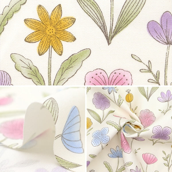 【数量5から】 生地 『スプリングフラワー オックス ピンクマルチ NOX-SFL-PIMIX』 KOKKA コッカ