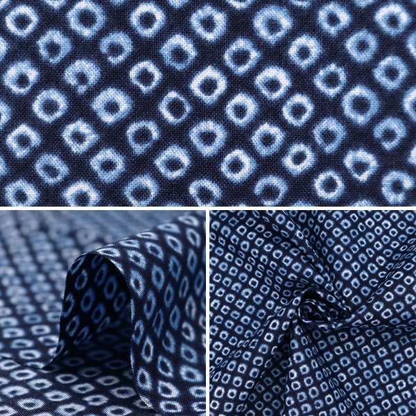 【数量5から】 生地 『スケア 絞り風和柄 鹿の子 850257-1-1』