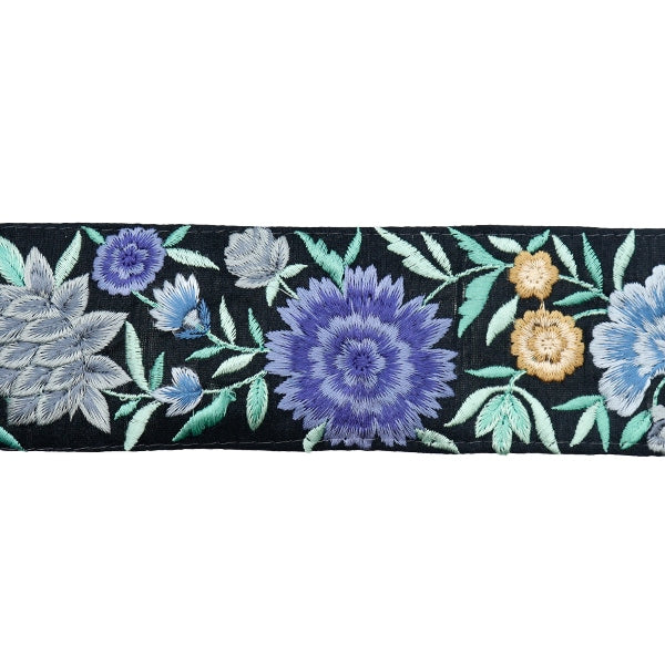 【数量5から】 手芸ブレード 『2022 インド刺繍ブレード ブラック 43517C』