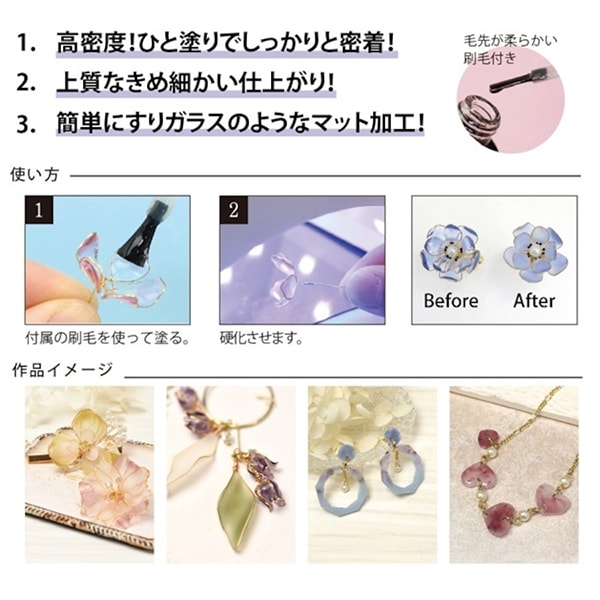 Solución de resina "Resina+(más) LED y UV Hilo de recubrimiento con estera de alta densidad 10 ml xsr-126" Eruberu Elbert