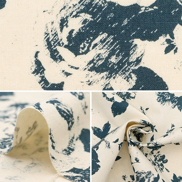 【数量5から】 生地 『シーチングエンジェルソフト加工 NOVAヴィンテージフラワー NSE-VIFL-NV』 KOKKA コッカ