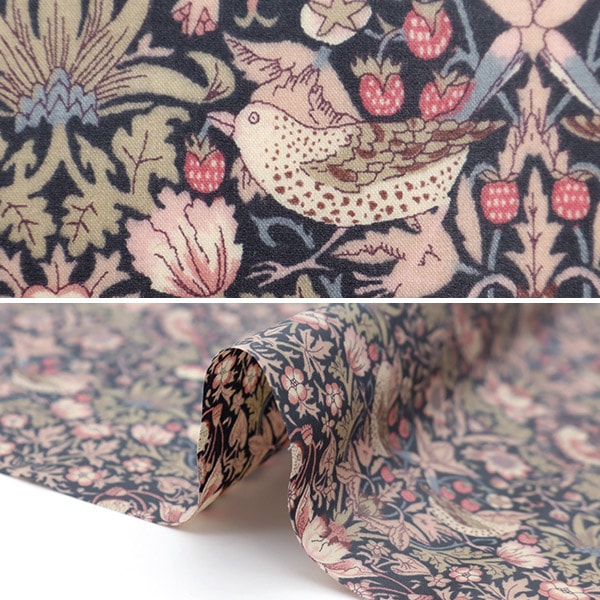 Tissu "Le tissu de la liberté laminésTissu coupé Environ 33 x 50 cm de voleur de fraises RC3635061J22G" Liberty Japan Liberty Japan