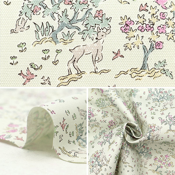 【数量5から】 生地 『リバティ・ファブリックス オックス エッタ グレージュ DC31948J24B』 【ユザワヤオリジナル】