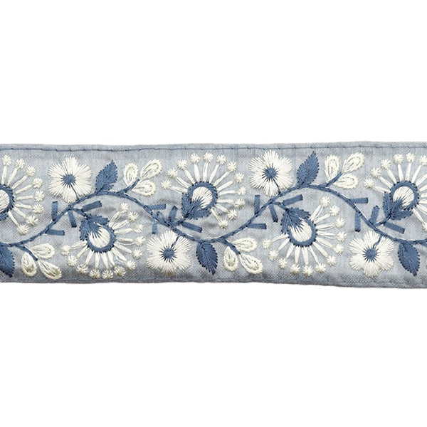 【数量5から】 手芸ブレード 『2023 インド刺繍ブレード グレー×グレー 2210K』