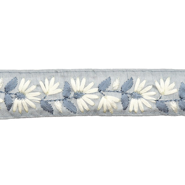 【数量5から】 手芸ブレード 『2023 インド刺繍ブレード グレー×グレー 46210B』